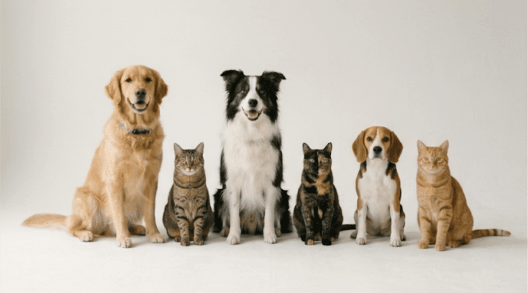 犬猫用の漢方の生薬と調合の様子