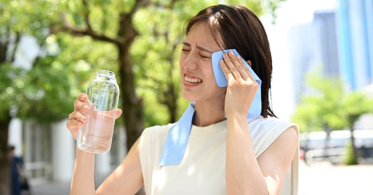 夏の暑さと免疫対策のイメージ