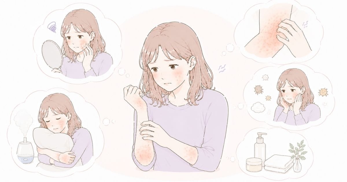 アトピー性皮膚炎のイメージ