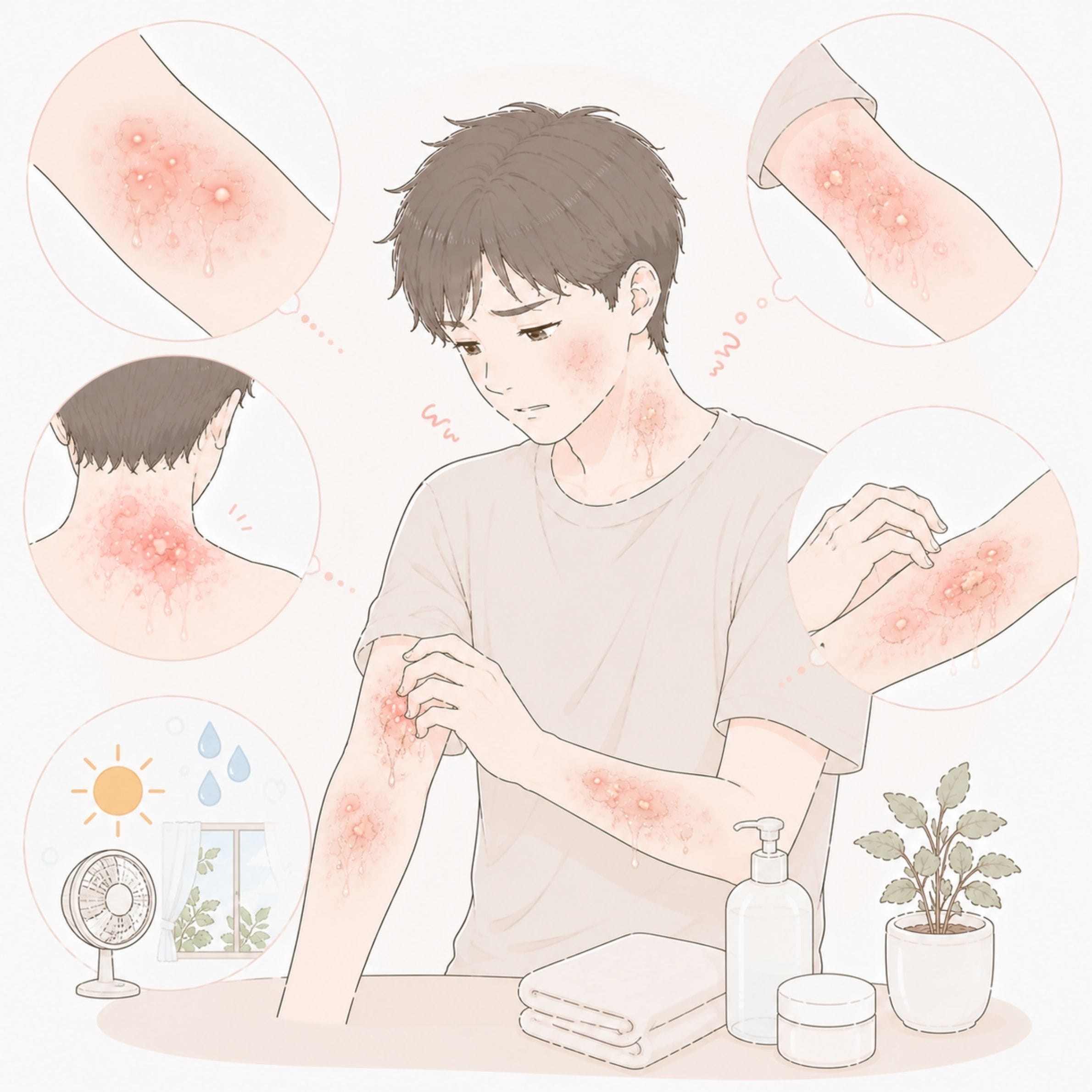 強いかゆみ・分泌物タイプ