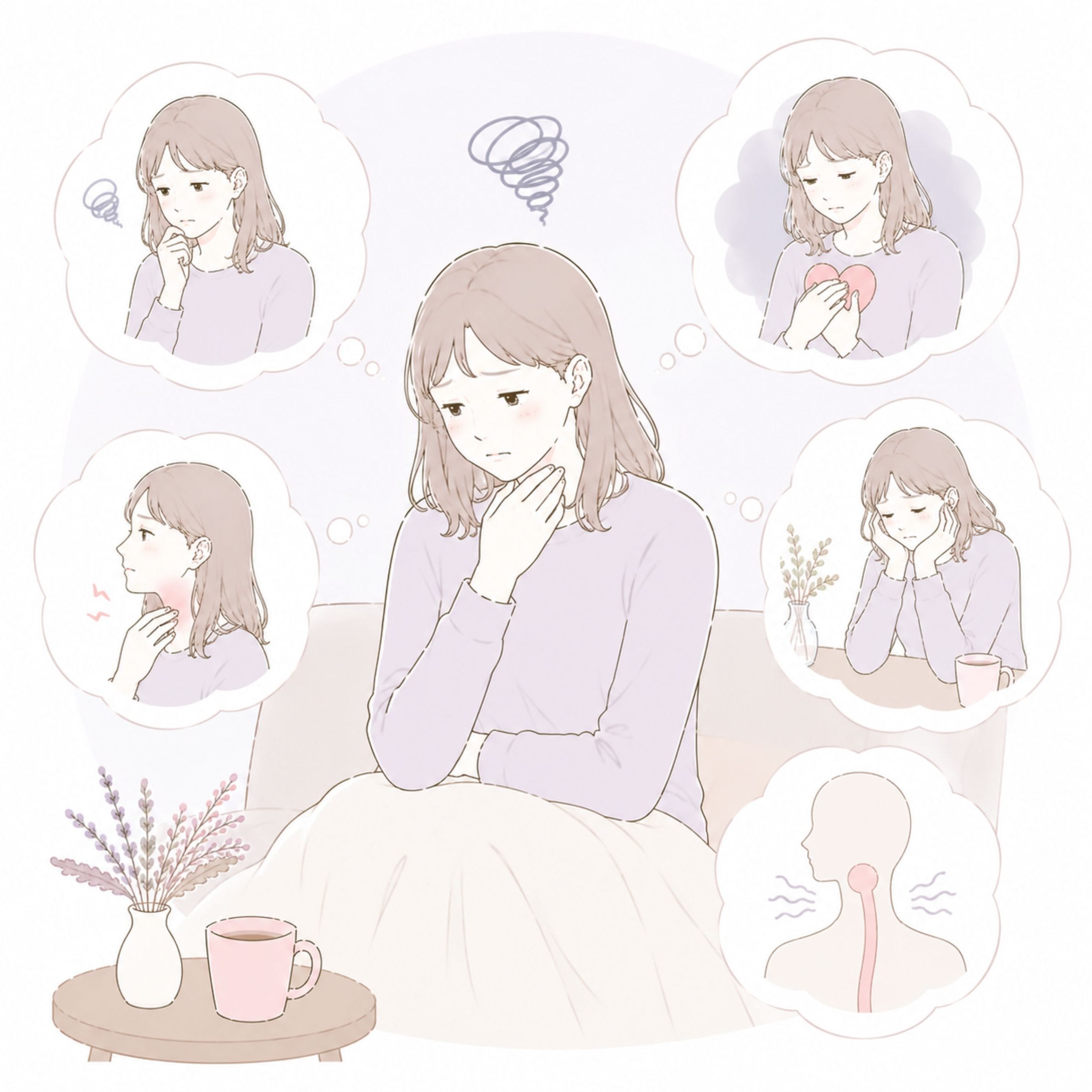 喉のつかえ・不安タイプ