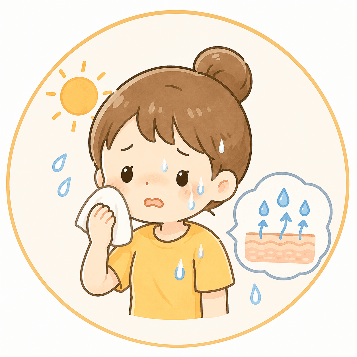 津液不足タイプのイラスト