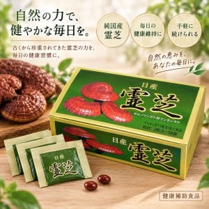 日産霊芝 粒状 39.5g 国産赤霊芝100%