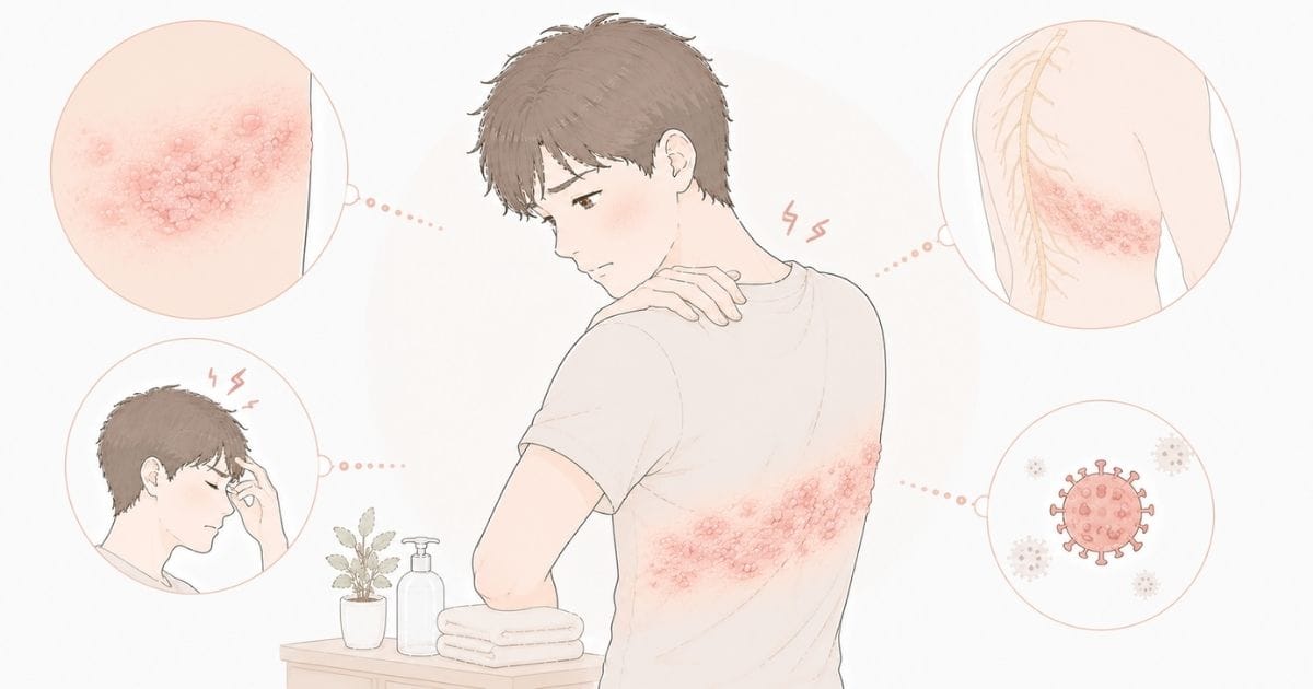 帯状疱疹のイメージ